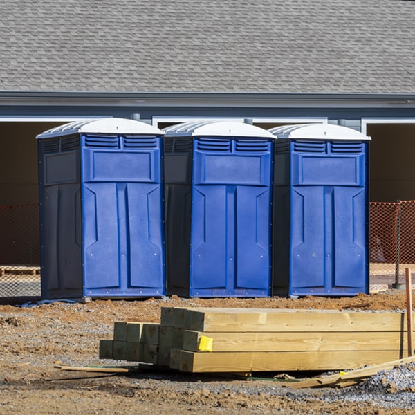 is there a specific order in which to place multiple porta potties in Weeksbury